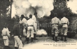 * T2 Champ De Tir De Chambaran, Piece 155 Court / WWI French Shooting Range, Artillery, Firing Cannon - Non Classés
