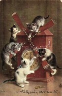 T2/T3 Cats Playing With Clock. T. S. N. Serie 649. No. 2. (EK) - Non Classés