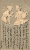 T2 1899 Ladies, Back & Schmitt Wedgewood-Postkarte No. 1016. Litho - Sin Clasificación