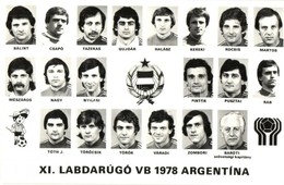 ** T2 1978 Argentína, XI. Labdarúgó Világbajnokság, Magyar Válogatott Csapata. Képzőművészeti Alap Kiadóvállalat / Hunga - Non Classés