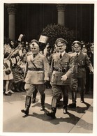 ** T1/T2 1940 Die Historische Begegnung Am 18. Juni In München. Ankunft / Adolf Hitler And Benito Mussolini (leader Of T - Non Classés