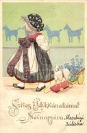 * T3 Name Day, Child, Erika Nr. 2610. Emb. Litho (Rb) - Non Classés