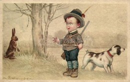 * T4 Italian Art Postcard, Hunter Boy CCM Ultra 2322. S: Colombo (b) - Non Classés