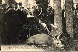 T2/T3 Chasse A Courre En Foret De Fontainebleau, Le Cerf Hallali / Hunters, Hunted Deer (EK) - Sin Clasificación