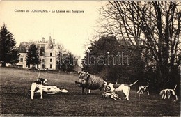 ** T1 Chateau De Londigny, La Chasse Aux Sangliers / Hunting Dogs, Wild Boars Hunting - Non Classés