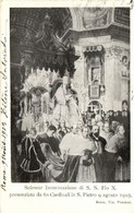 T2/T3 1903 Rome, Roma; San Pietro Cathedral, Coronation Of Pope Pius X (EK) - Non Classificati