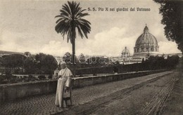 ** T1/T2 Vatican, Garden, Pope Pius X - Non Classés