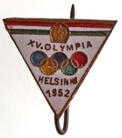 1952. 'XV. Olimpia Helsinki' Zománcozott Jelvény (20x18mm) T:2
Hungary 1952. 'Games Of The XV Olympiad - Helsinki' Ename - Non Classificati