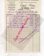 36- LA CHATRE- RARE FACTURE EMILE PETIPEZ-PELLETIER LACOUTURE- QUINCAILLERIE FERS FONTES CHARBONS- 1931 - Drogisterij & Parfum