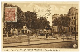 PARAÍBA - JOÃO PESSOA - Praça Pedro Americo - Parahyba Do Norte ( Ed. A. P. Figueiredo) Carte Postale - João Pessoa
