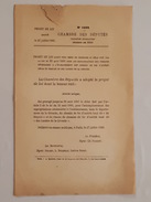 1885 - Chambre Des Députés - Projet De Loi - Expropriations Pour Chemin De Fer Du Blayais Et Des Landes Et De La Gironde - Decreti & Leggi
