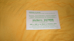 BUVARD ANCIEN DATE ?. / ATELIERS JACMOR ORLEANS. / MACHINES D'OCCASION POUR CHAUSSURES... - A