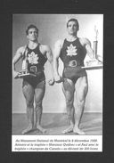 SPORTS - HALTÉROPHILIE - LUTTEURS - PAUL ET ANTONIO BAILLARGEON AU MONUMENT NATIONAL DE MONTRÉAL EN 1950 - Weightlifting