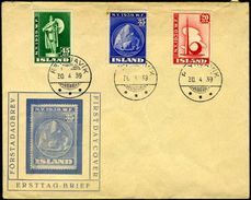 Iceland #213-15 (Michel  204-206  USED  On FIRST DAY COVER World's Fair Set From 1939 - Ongebruikt