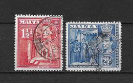 LOTE 1984   ///   (C006) MALTA 1938   YVERT Nº: 181 Y 183  ¡¡¡¡¡ LIQUIDATION !!!!!!! - Malte (...-1964)