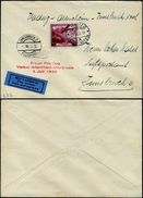 Liechtenstein C14 (Michel 148) Used On Flight Cover Vaduz-Altenrhein-Innsbruck 1935 - Poste Aérienne