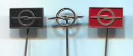 OPEL  - Car, Auto, Automotive, Vintage Pin, Badge, Abzeichen, 3 Pcs - Opel