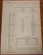 Plan De Piles Tubulaires Du Pont De Benha Sur Le Nil. 1855. - Publieke Werken