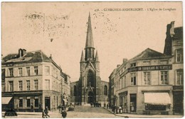 Cureghem Anderlecht, L'Eglise De Cureghem, Sur Le Coin, Magasin "Au Fabricant De Verviers"  (pk41293) - Anderlecht