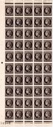 CERES DE MAZELIN - Demi-feuille (gauche) Du  1,20F Brun-noir (N° 677**) Avec : "N° De Presse Sous Le 91e Timbre" - 1945-47 Cérès De Mazelin