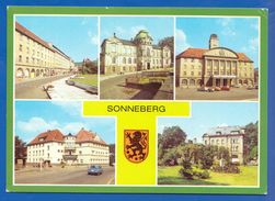 Deutschland; Sonneberg; Multibildkarte Mit Kindergarten Anne Frank - Sonneberg