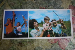 Old Postcard - ARCHERY - USSR OLYMPIC CHAMPIONS AMONG US -  1978 ARCH - ARCHER - Bogenschiessen