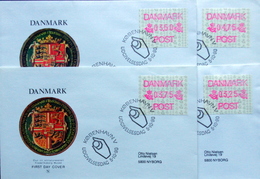 Denmark  1990 ATM  Minr.1     FDC ( Lot 574 ) - Machine Labels [ATM]