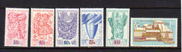 1958  Tchécoslovaquie, 12 X  952 / 956A**, Cote 72 €, - 1958 – Brussel (België)