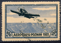 Stamp  POLAND POZNAN 1921 AIR MAIL - Ungebraucht