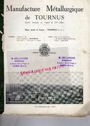 71-TOURNUS-RARE CATALOGUE MANUFACTURE METALLURGIQUE- BELLANGER REPRESENTANT A SAUMUR-EXPOSITION COLONIALE MARSEILLE 1922 - Documenti Storici