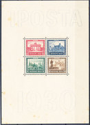 Stamp GERMANY B33, 1930 Souvenir Sheet Of 4. FVF, OG MNH. - Blocks & Sheetlets