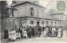 PRESLES (95) Mairie Jour De Passage Des Troupes Belle Animation - Presles