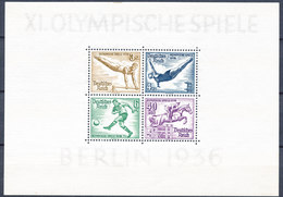 Stamp   GERMANY 1936 SUMMER OLYMPICS IN BERLIN PAIR OF SHEETS SCOTT B91-92  MH - Blocks & Sheetlets