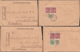 Belgique 1932. 2 Enveloppes, échantillons D'Anvers à Francfort. Tarifs 2.10 Et 2.45 F. Peu Commun - 1931-1934 Kepi