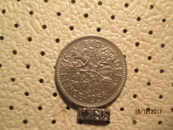 GREAT BRITAIN 6 Pence 1958 # 6 - H. 6 Pence