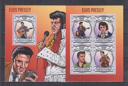 BURUNDI 2013 - Cinéma, Elvis Presley - Feuillet 4 Val + BF Neufs // Mnh // CV 36.00 Euros - Unused Stamps
