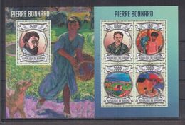 BURUNDI 2013 - Arts, Tableaux, Œuvres De Pierre Bonnard - Feuillet 4 Val + BF Neufs // Mnh // CV 36.00 Euros - Unused Stamps