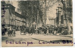 - 147 - AIX En PROVENCE - Place Des Prêcheurs, Le Marché, Belle Animation, écrite, 1906, BE, Scans. - Aix En Provence