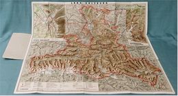 Reliefkarte Salzburger Land - Mit Sonderkarte Großglocknerstrasse / Salzburg - 79 X 68 Cm - Ca.1935 - Maßstab 1:200.000 - Mappemondes