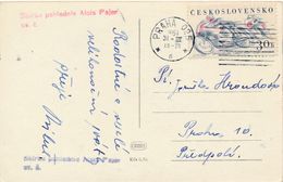 M0741 - Czechoslovakia (1961) Praha 025 (postcard: Easter); Tariff: 30h (stamp: Great Price Of CSSR - Motorbikes) - Motorbikes