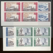 En Bloc De 4 Coin De Feuille Tirage De 35 Blocs En 1966   Tourisme 1385/88 - 1961-1980