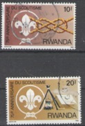 Rwanda Used 1983 The 75th Anniversary Of Scout Movement - Oblitérés