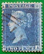 GREAT BRITAIN 1858 2d Queen Victoria PLATE 9 Used Scott29P9 CV$15 - Used Stamps