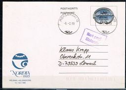 FINLANDE / Entier Postal De 1984 Circulé Le 09/02/1999 Vers Allemagne - Entiers Postaux