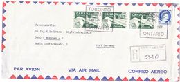 2017-0109 Canada Registered Letter Toronto-Munich (Germany) 06.01.1964 - Storia Postale
