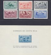 COSTA RICA PAN-AMERICAN SOCCER GAMES, SAN JOSE Sc C283-C289 MLH 1960 - Soccer American Cup