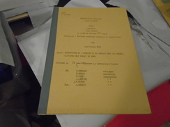 REPARTITION DE L'URANIUM ET DU THORIUM  DANS LES ROCHES ALCALINES DES VOSGES DU NORD 1985  JEAN-MICHEL REVE - Lorraine - Vosges