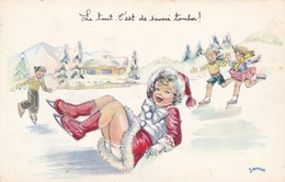 Ice Skating, Patinage, Janser, Le Tout C'est De Savoir Tomber (pk40932) - Janser