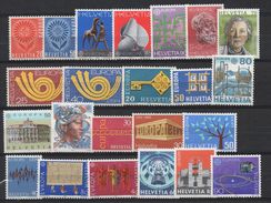 N326.-. SWITZERLAND 1969-1990. GREAT LOY MNH X 23 STAMPS - Collections