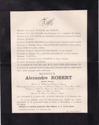 TRAZEGNIES BRUXELLES Alexandre ROBERT époux MADOU Peintre 1817-1890 Académie Royale De Belgique - Esquela